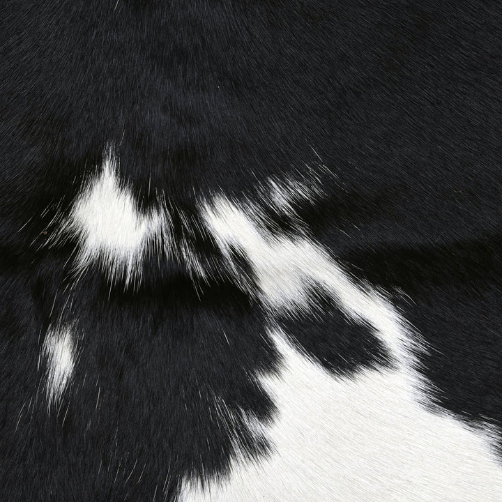 Classic Black & White Cowhide 4.5x5 FT