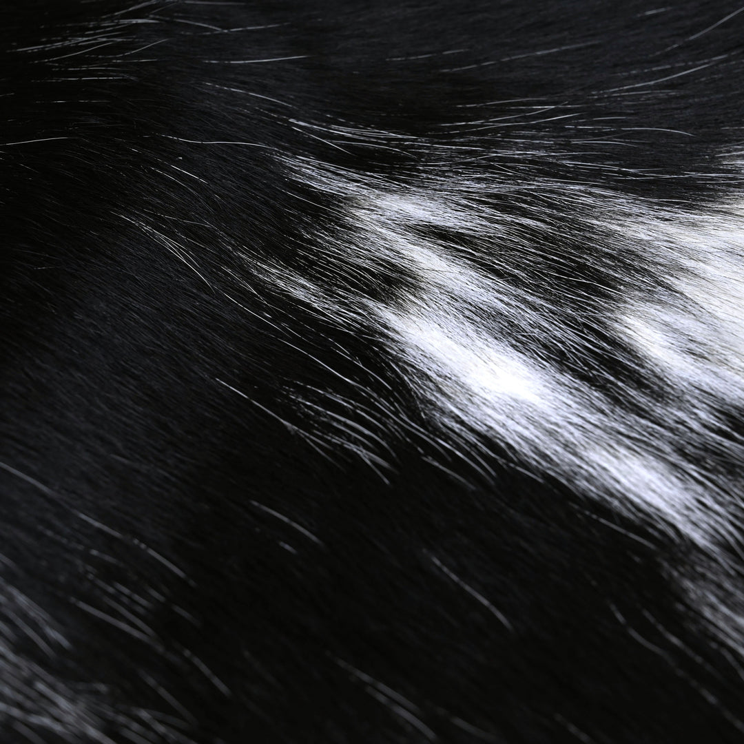 Classic Black & White Cowhide 4.5x5 FT