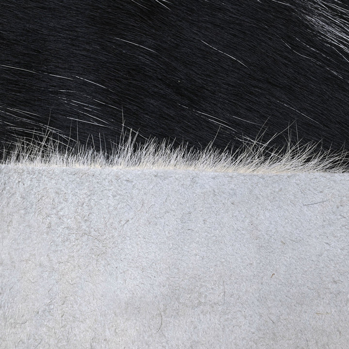 Classic Black & White Cowhide 4.5x5 FT