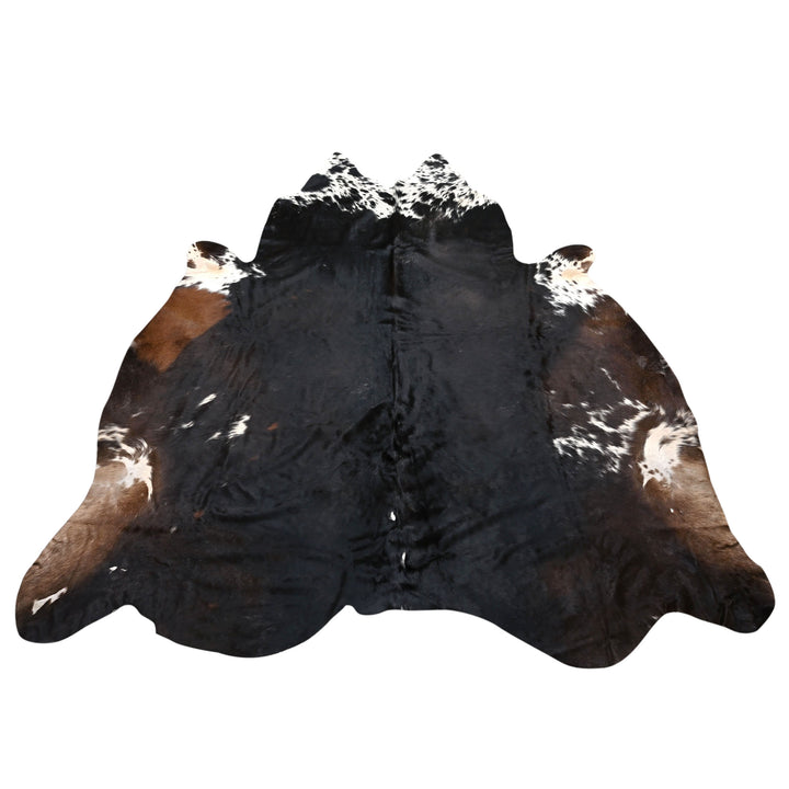 Deep Toned Speckle Accents Cowhide 6.5x6.5 FT