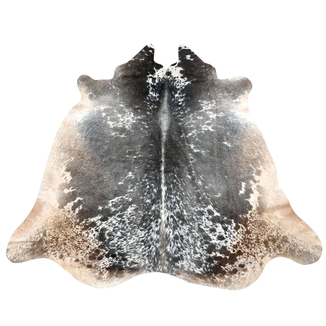 Deep Toned Speckle Accents Cowhide 6.5x6.5 FT