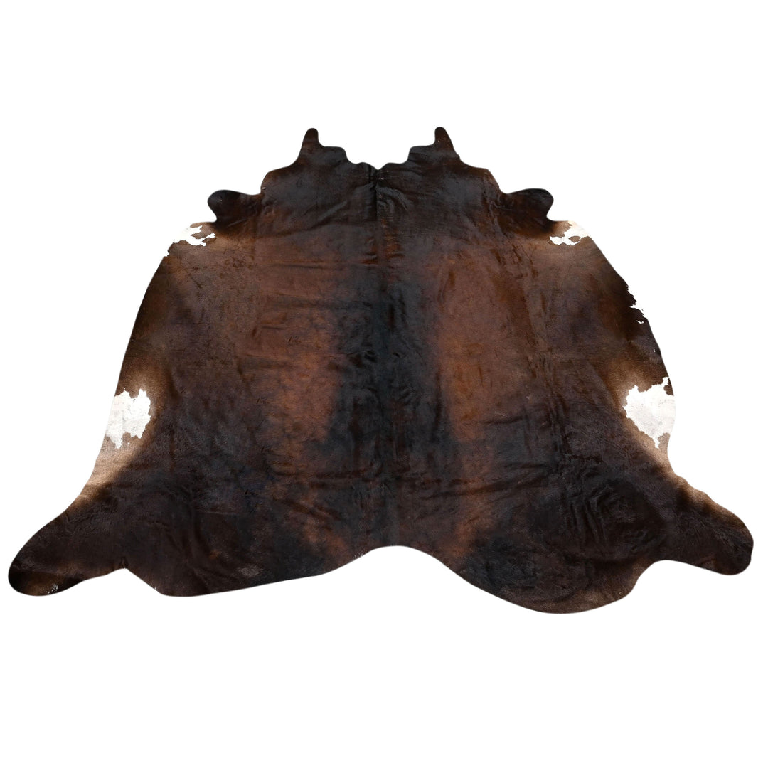 Dark Brindle Tricolour Cowhide 6x6.5 FT