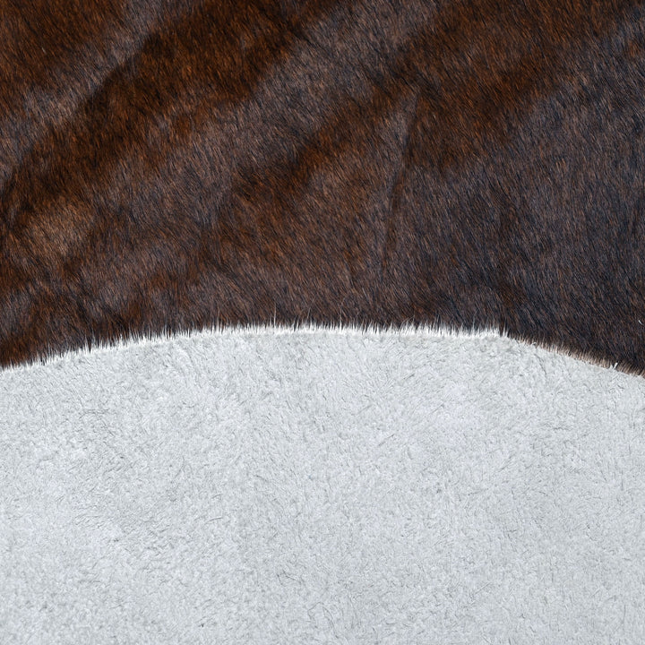Dark Brindle Tricolour Cowhide 6x6.5 FT