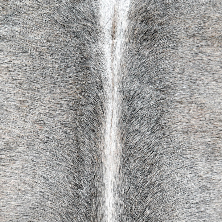 Grey Brindle with Beige Flanks Cowhide 4x4.5 FT