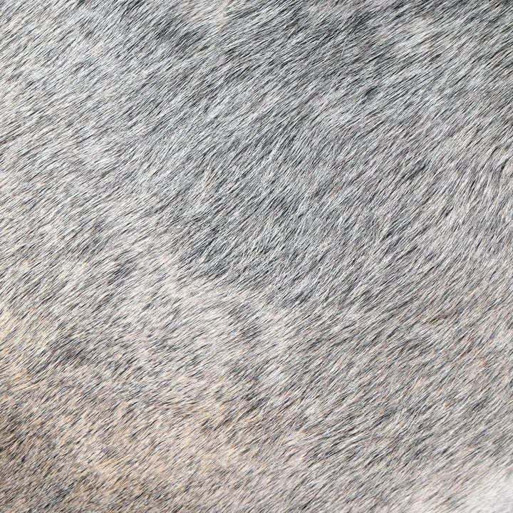 Grey Brindle with Beige Flanks Cowhide 4x4.5 FT