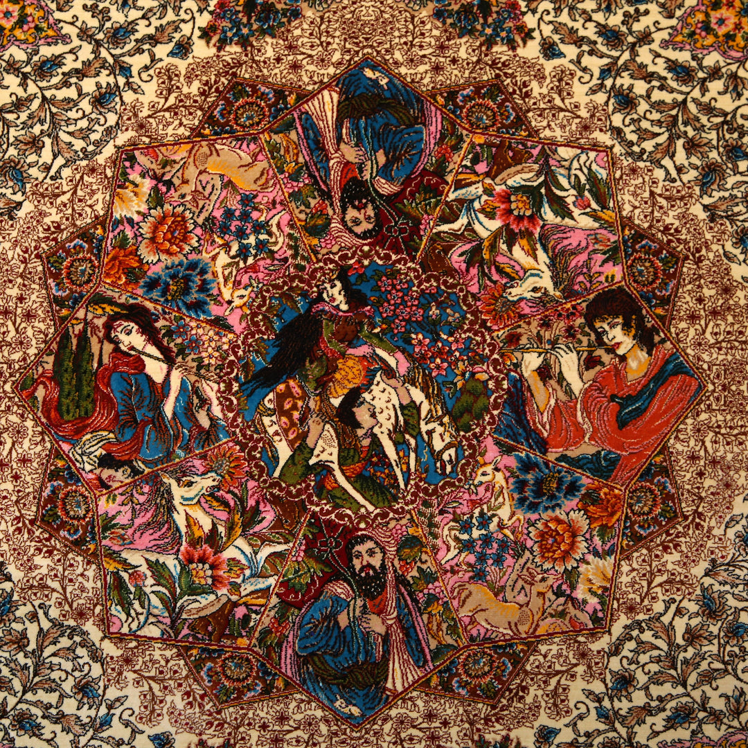 Supreme Fine Persian Silk Rug 2.5x4 Ft