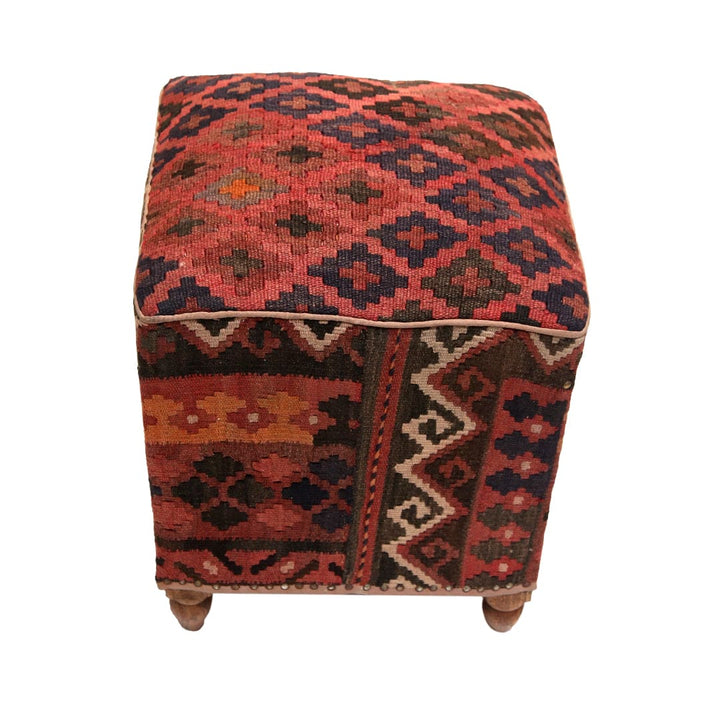 Handmade Afghani Ottoman Stool