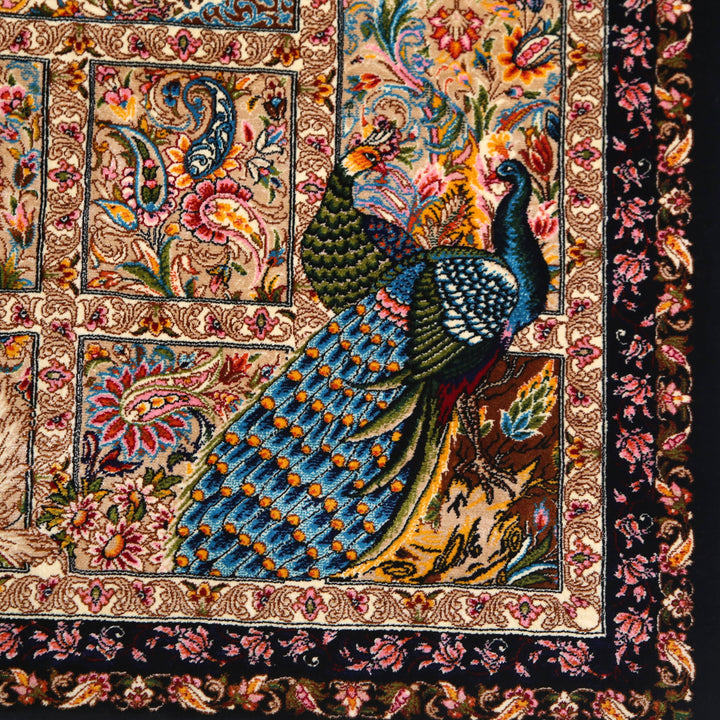 Naqshband Supreme Fine Persian Silk Rug 2.5x4 Ft