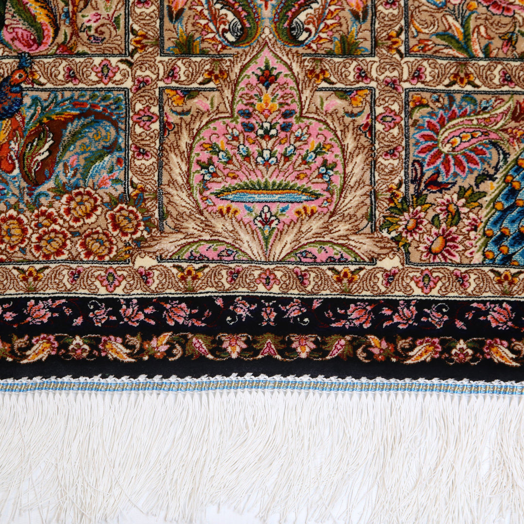 Naqshband Supreme Fine Persian Silk Rug 2.5x4 Ft