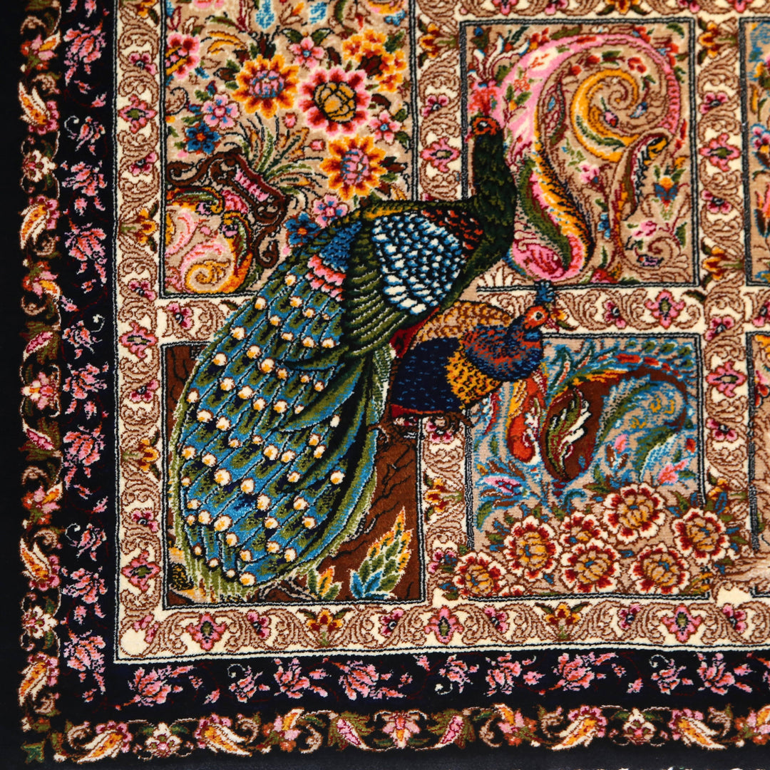 Naqshband Supreme Fine Persian Silk Rug 2.5x4 Ft