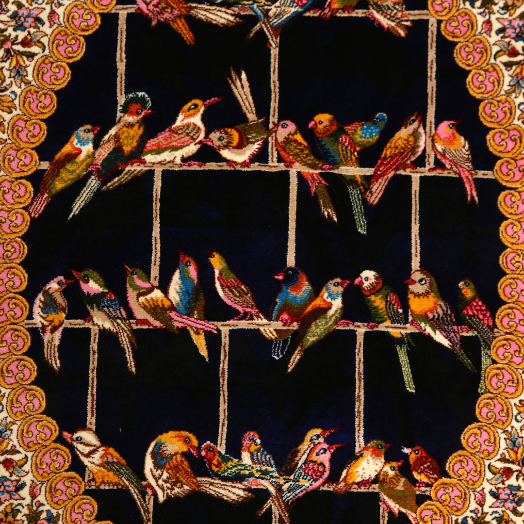 Naqshband Supreme Fine Persian Silk Rug 2.5x4 Ft