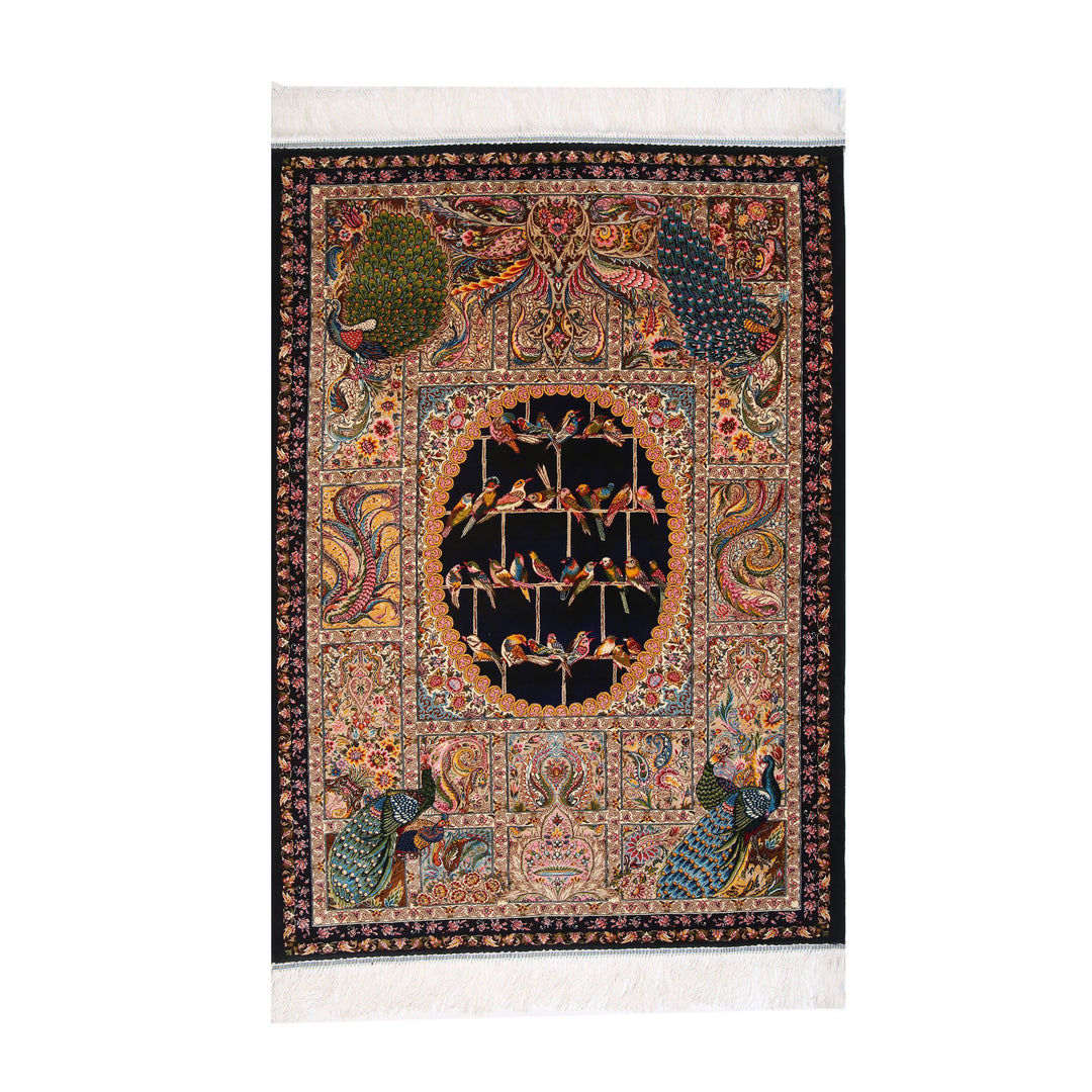 Naqshband Supreme Fine Persian Silk Rug 2.5x4 Ft