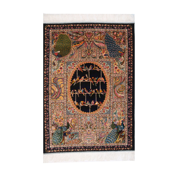 Naqshband Supreme Fine Persian Silk Rug 2.5x4 Ft