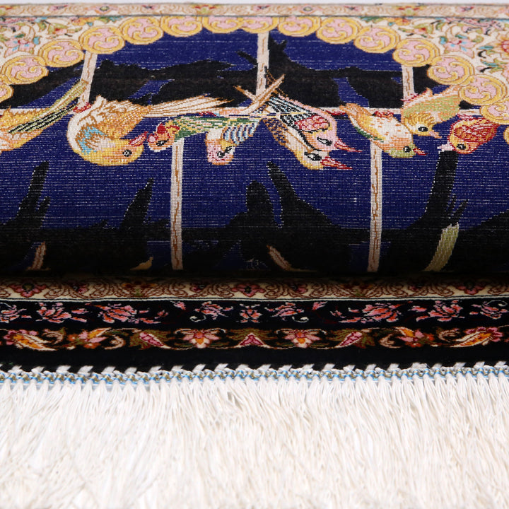 Naqshband Supreme Fine Persian Silk Rug 2.5x4 Ft