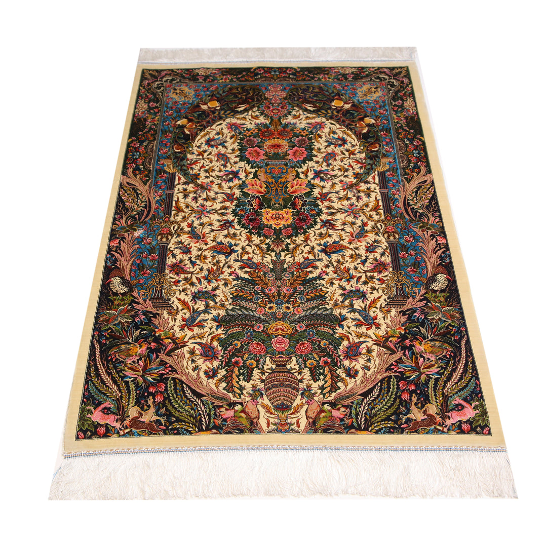 Supreme Fine Persian Silk Rug  Ethereal Harmony 2.5x4 Ft