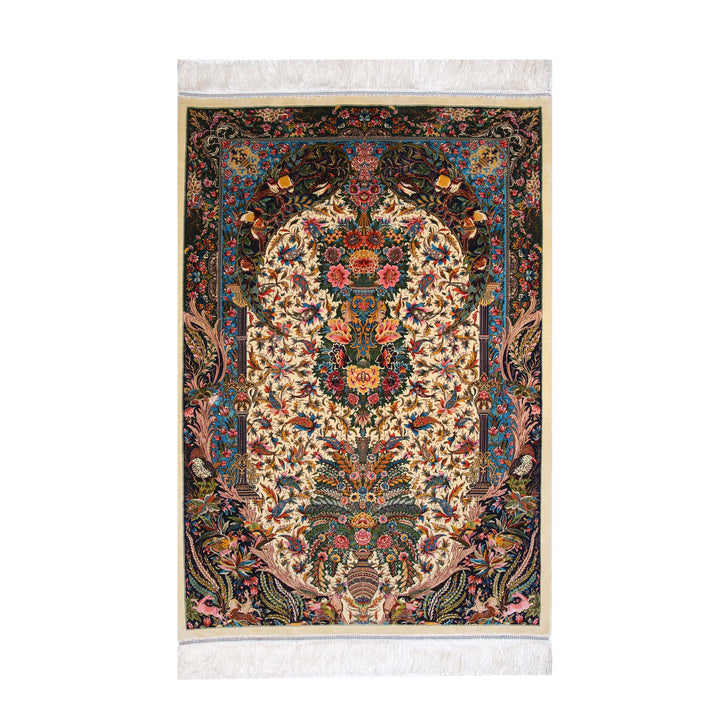 Supreme Fine Persian Silk Rug  Ethereal Harmony 2.5x4 Ft