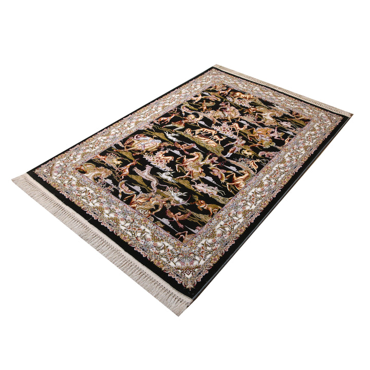 Shikargah Fine Persian Wall Hanging 4x6 FT