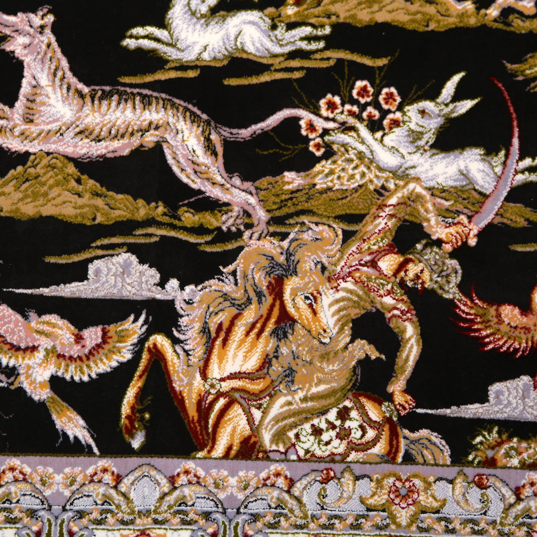 Shikargah Fine Persian Wall Hanging 4x6 FT