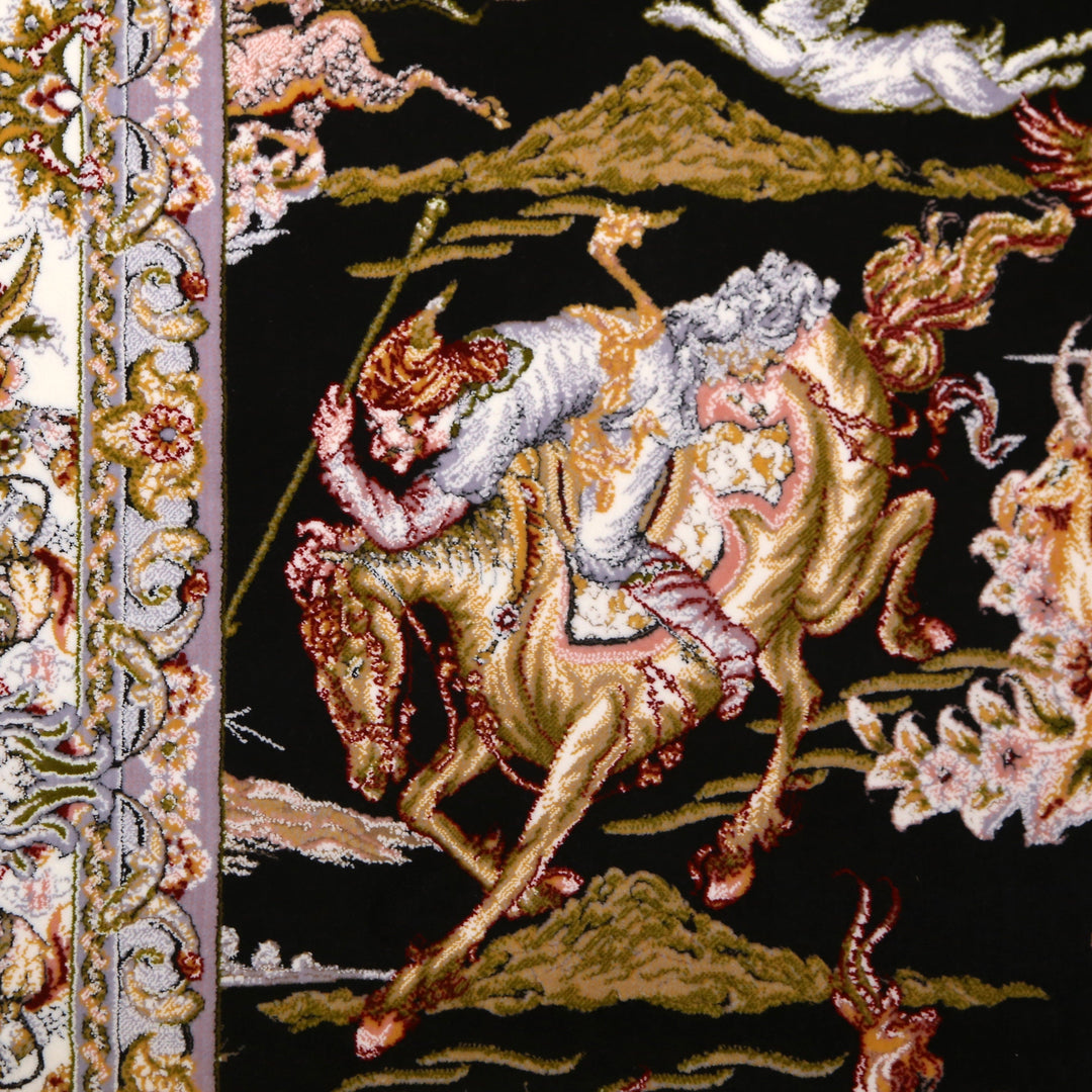 Shikargah Fine Persian Wall Hanging 4x6 FT