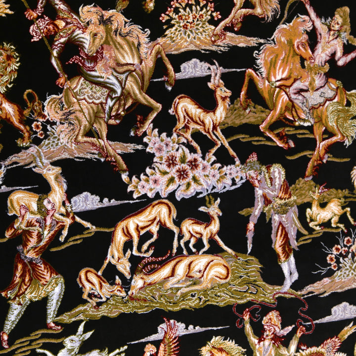 Shikargah Fine Persian Wall Hanging 4x6 FT