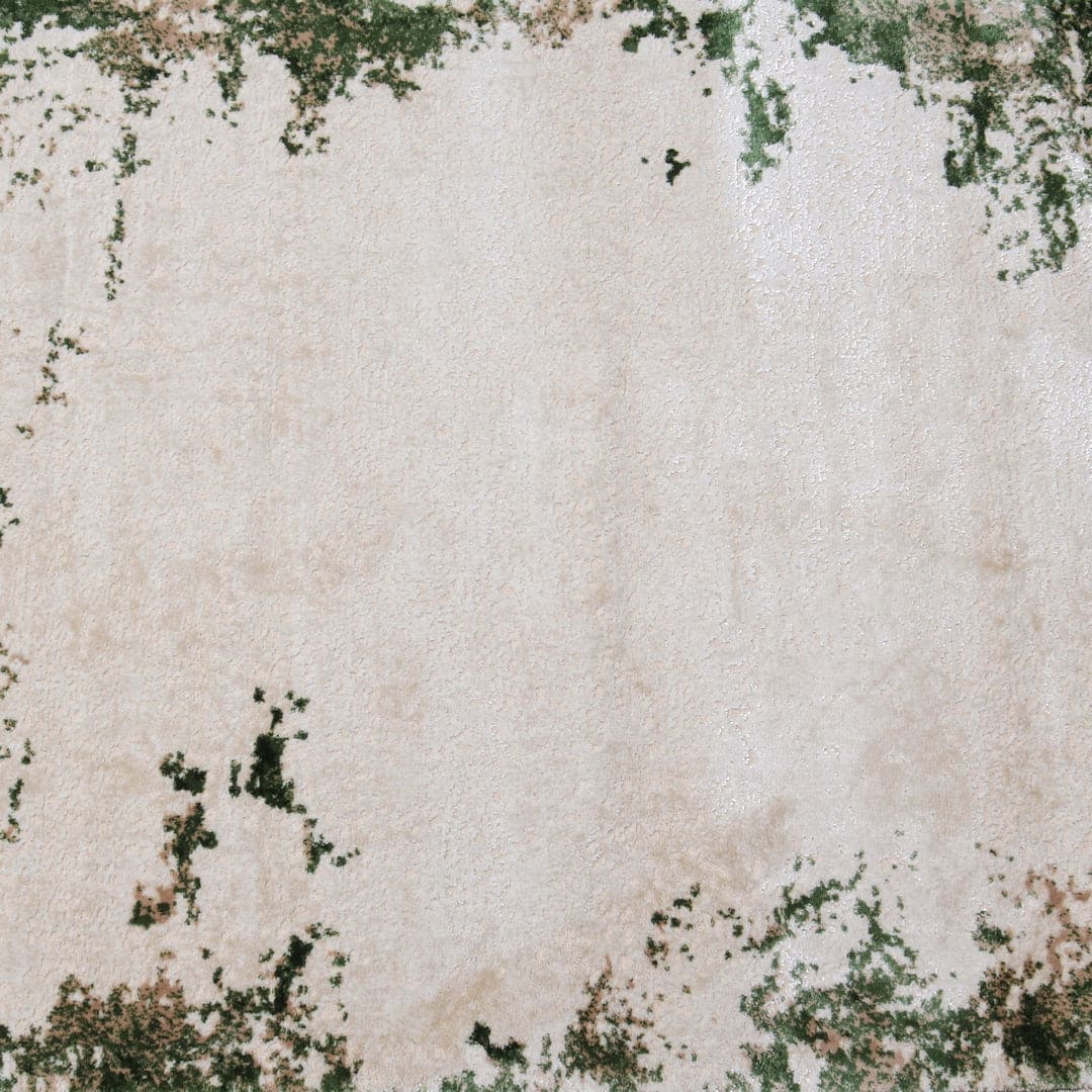 Green Plain Turkish Rug 4X6 FT