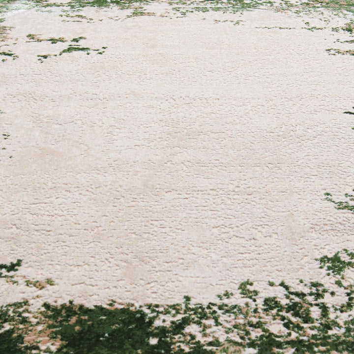 Green Plain Turkish Rug 4X6 FT