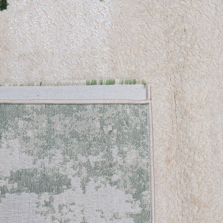 Green Plain Turkish Rug 4X6 FT