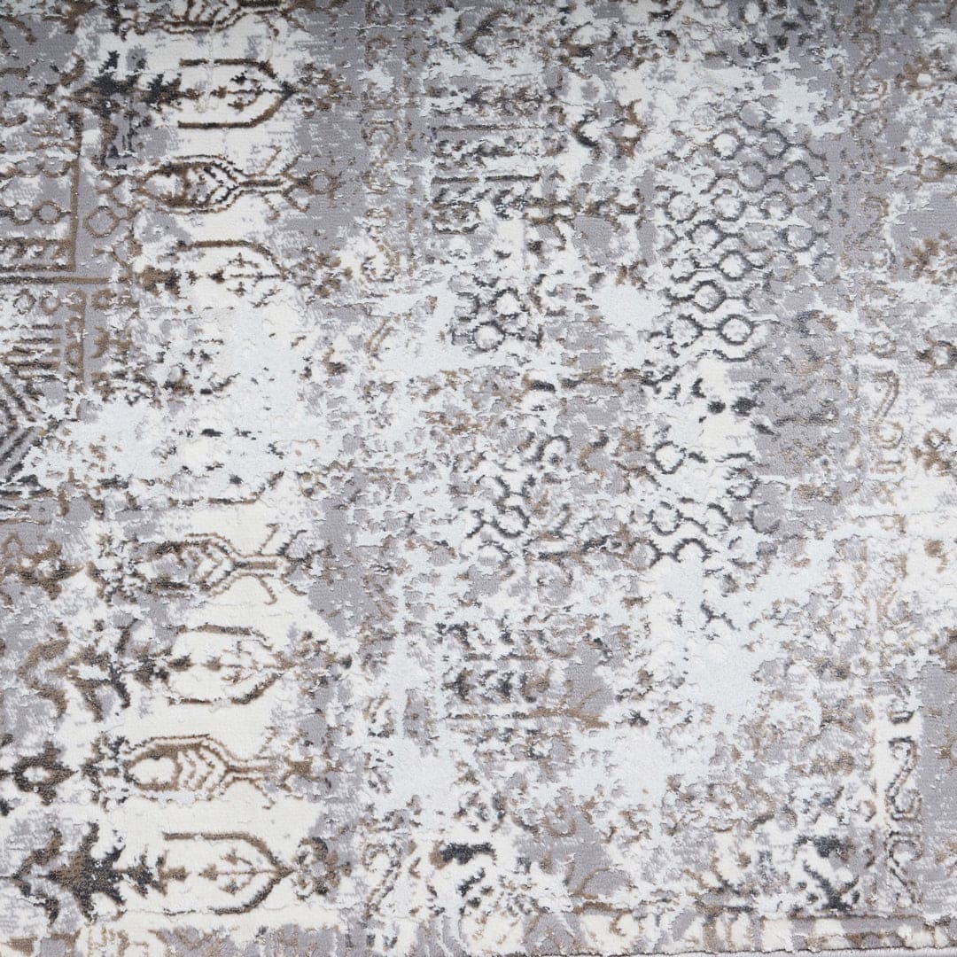 Grey Plain Turkish Rug 4X6 FT