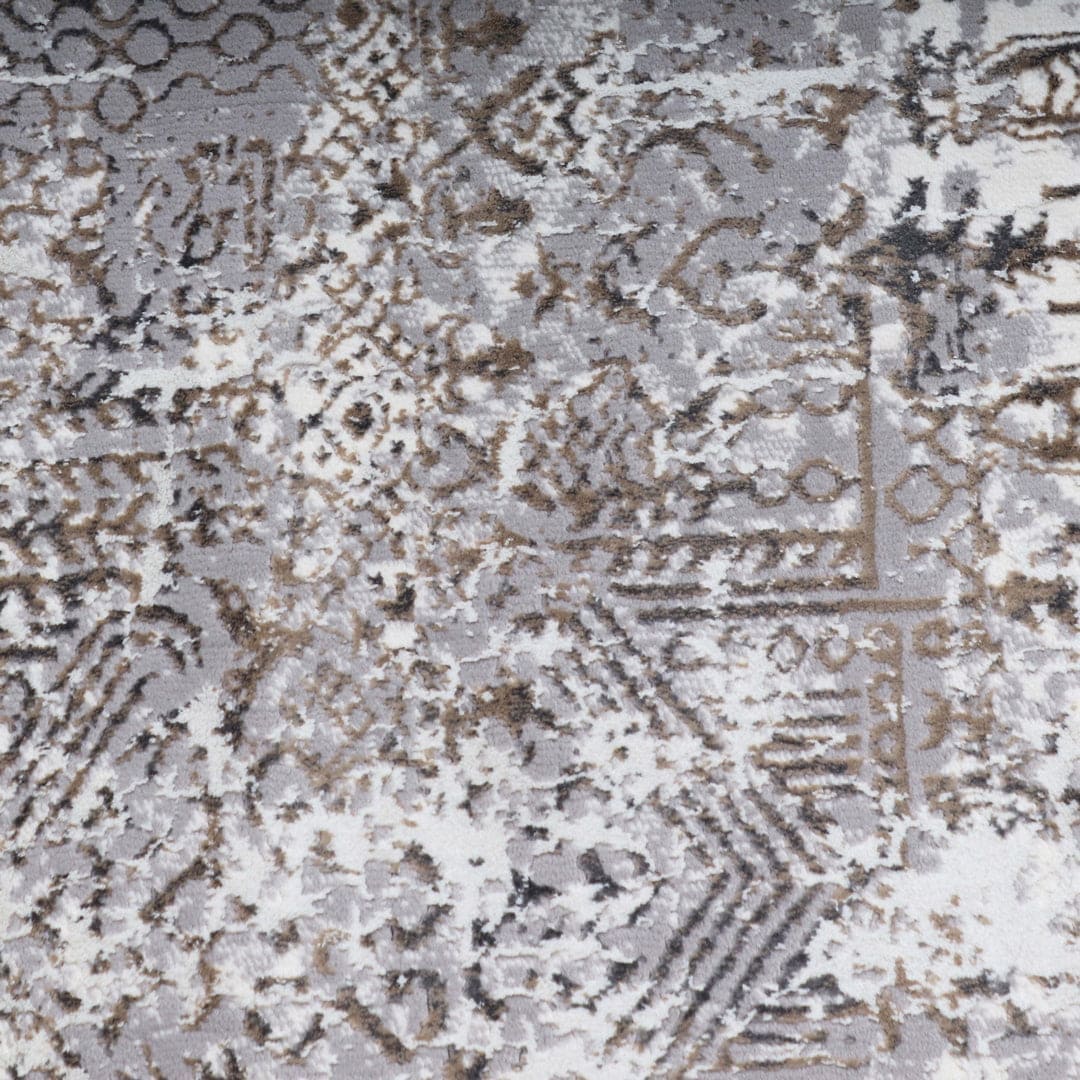 Grey Plain Turkish Rug 4X6 FT