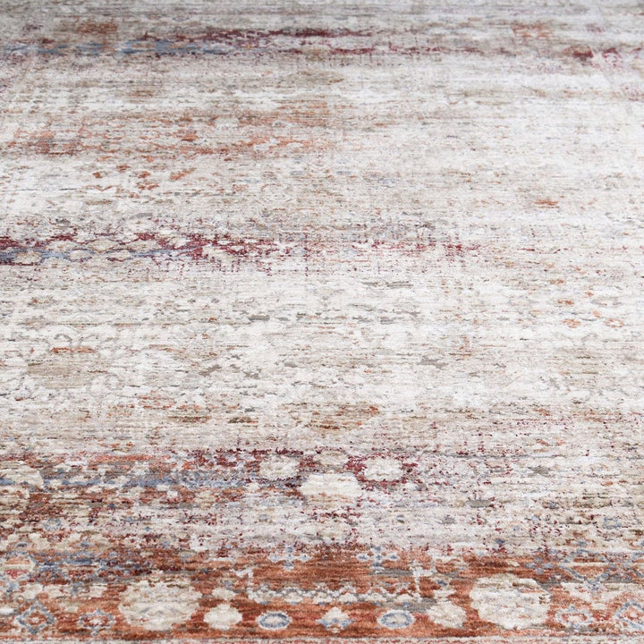 Rust Traditional Turkish Rug 5x8 Ft