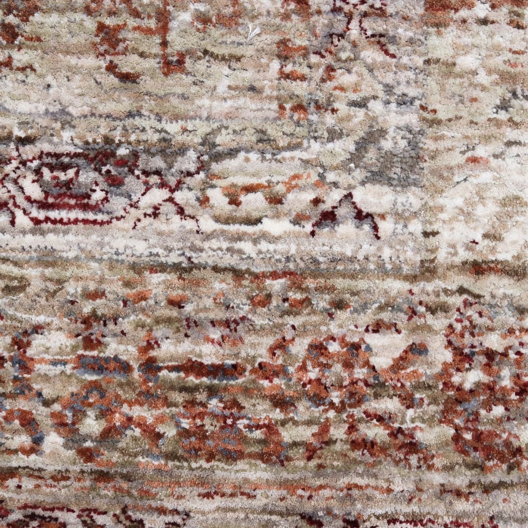 Rust Traditional Turkish Rug 5x8 Ft