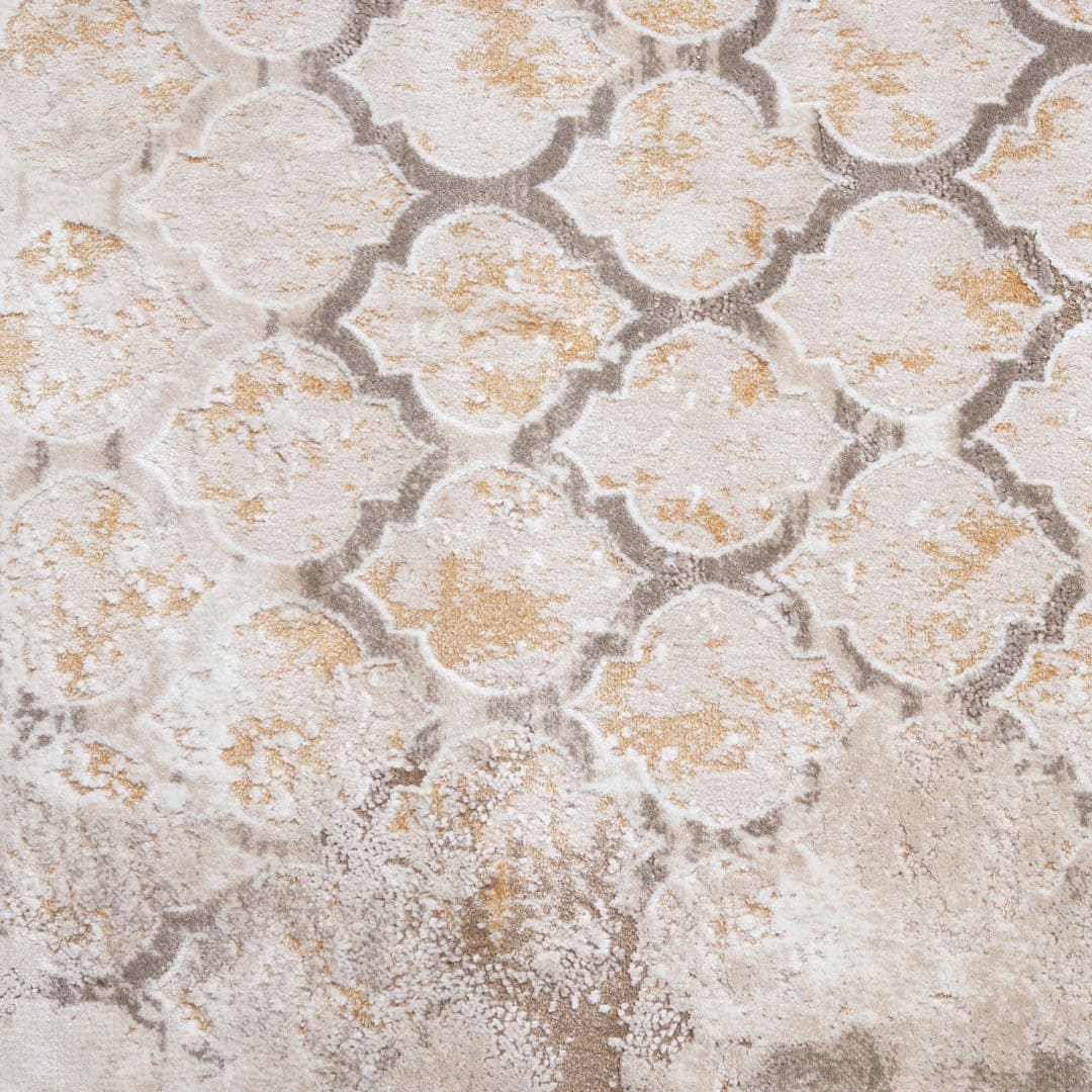 Off White Plain Turkish Rug 5X8 FT