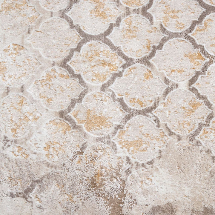 Off White Plain Turkish Rug 5X8 FT