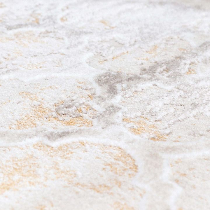 Off White Plain Turkish Rug 5X8 FT