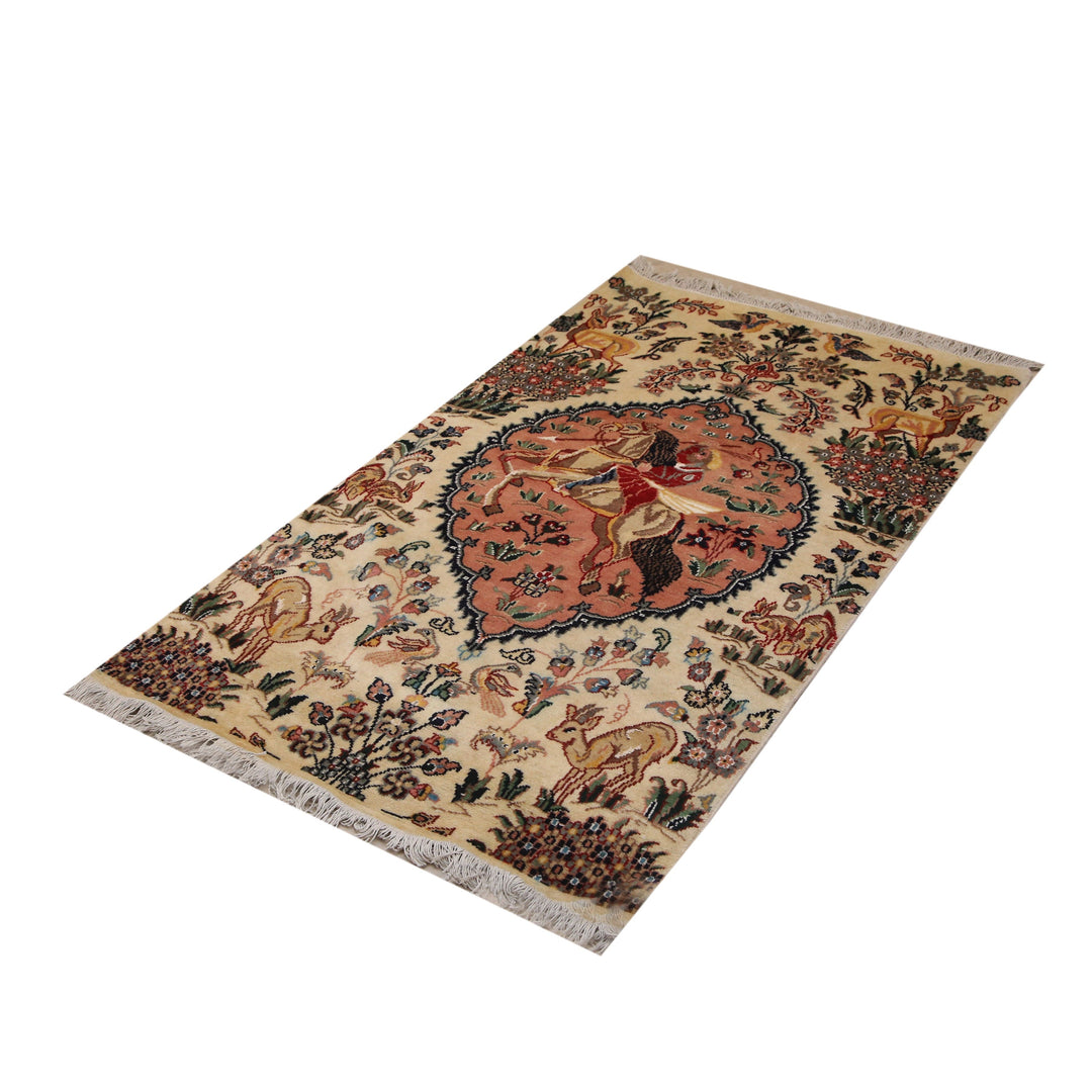 Shikaari Handknotted Silk Rug 3x5 Ft