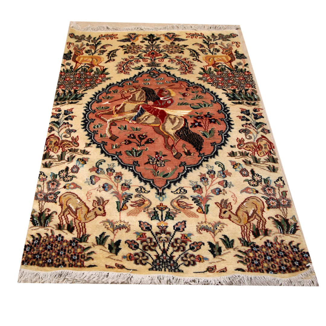 Shikaari Handknotted Silk Rug 3x5 Ft