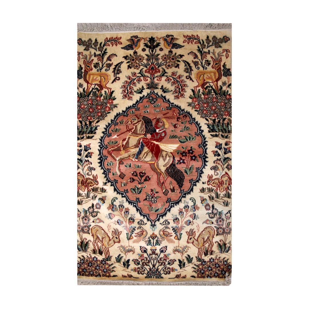 Shikaari Handknotted Silk Rug 3x5 Ft