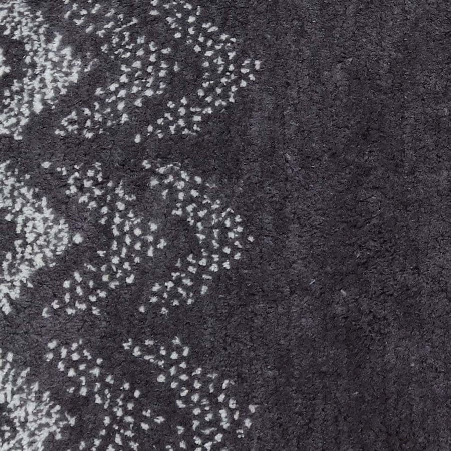 Charcoal Soft Chevron Patterned Bath Mat 50x80cm