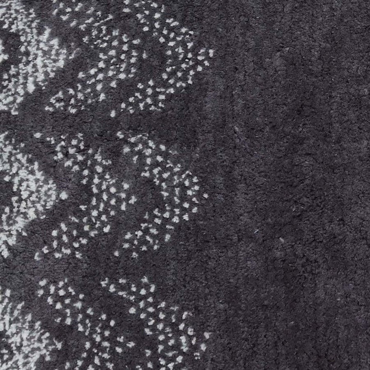 Charcoal Soft Chevron Patterned Bath Mat 50x80cm