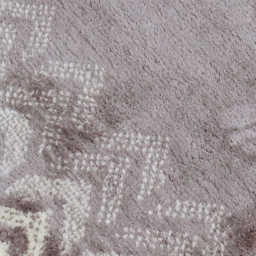 Grey Soft Chevron Patterned Bath Mat 40x60cm