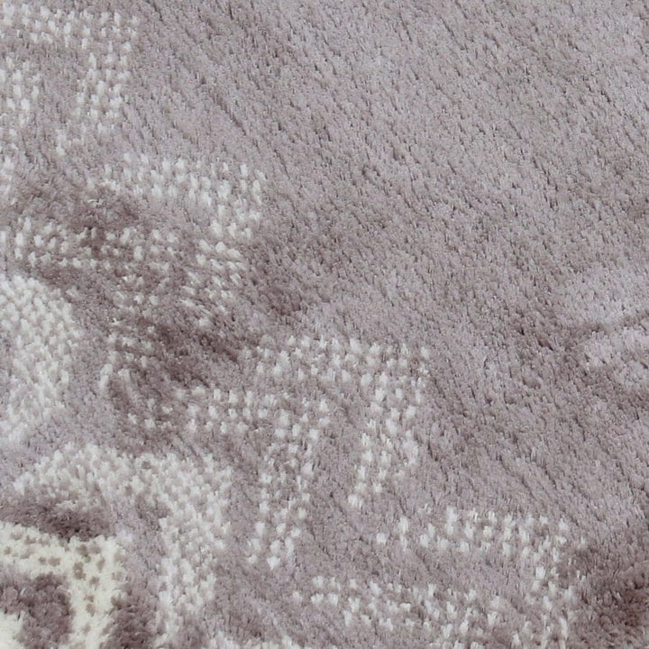 Grey Soft Chevron Patterned Bath Mat 40x60cm