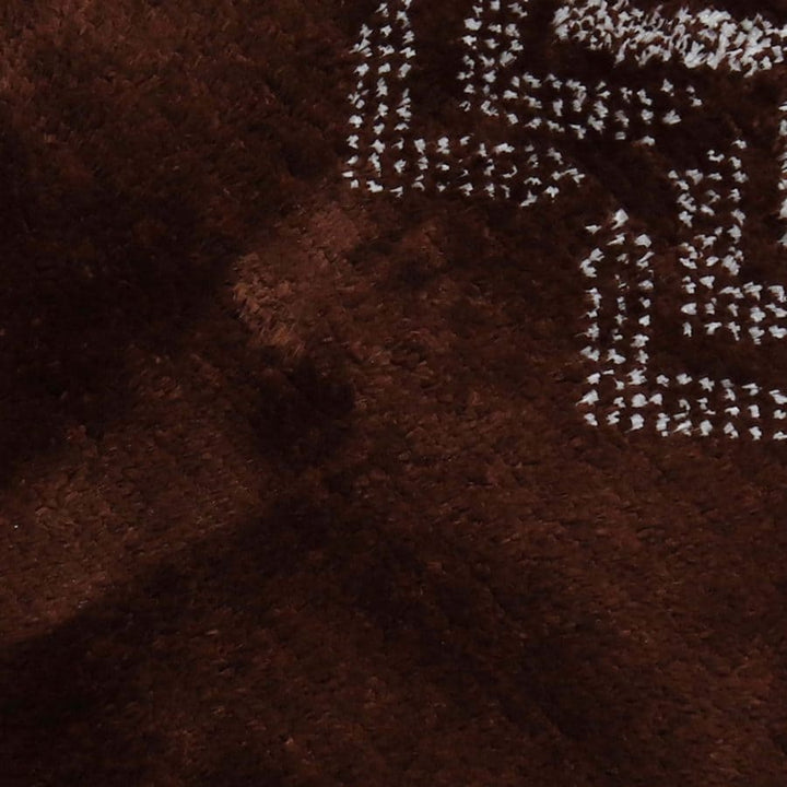 Brown Soft Chevron Patterned Bath Mat 50x80cm