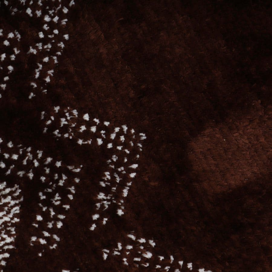 Brown Soft Chevron Patterned Bath Mat 50x80cm