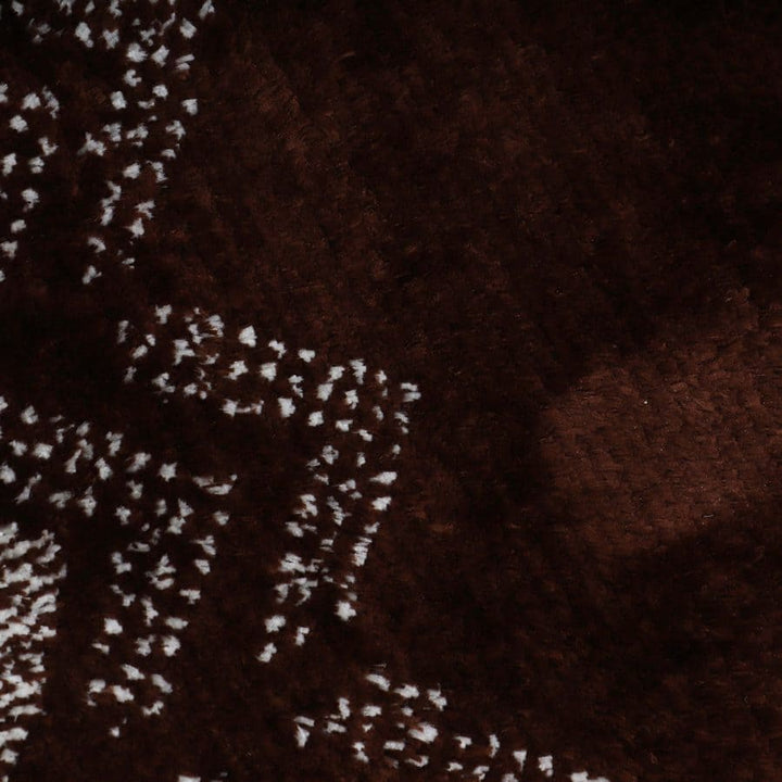 Brown Soft Chevron Patterned Bath Mat 50x80cm