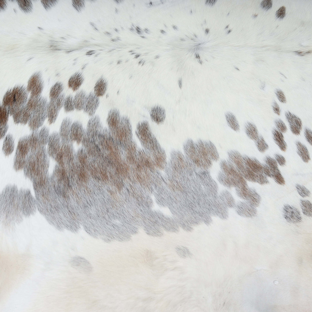 White&Brown Cow Hide 5X5 FT