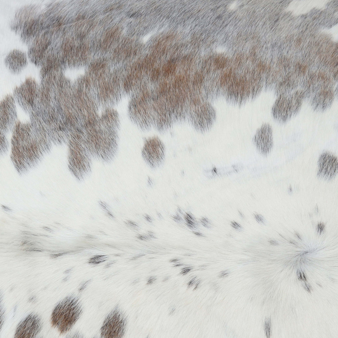 White&Brown Cow Hide 5X5 FT
