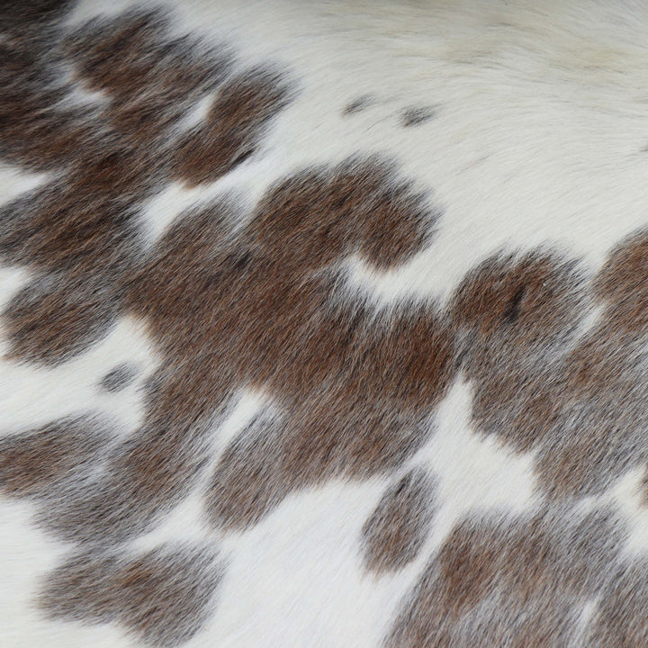 White&Brown Cow Hide 5X5 FT
