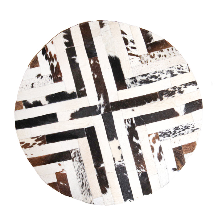 Patchwork Round Rug 2x2