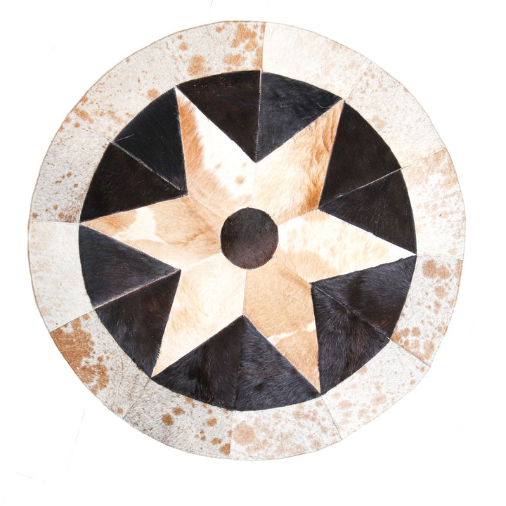 Patchwork Round Rug 2x2