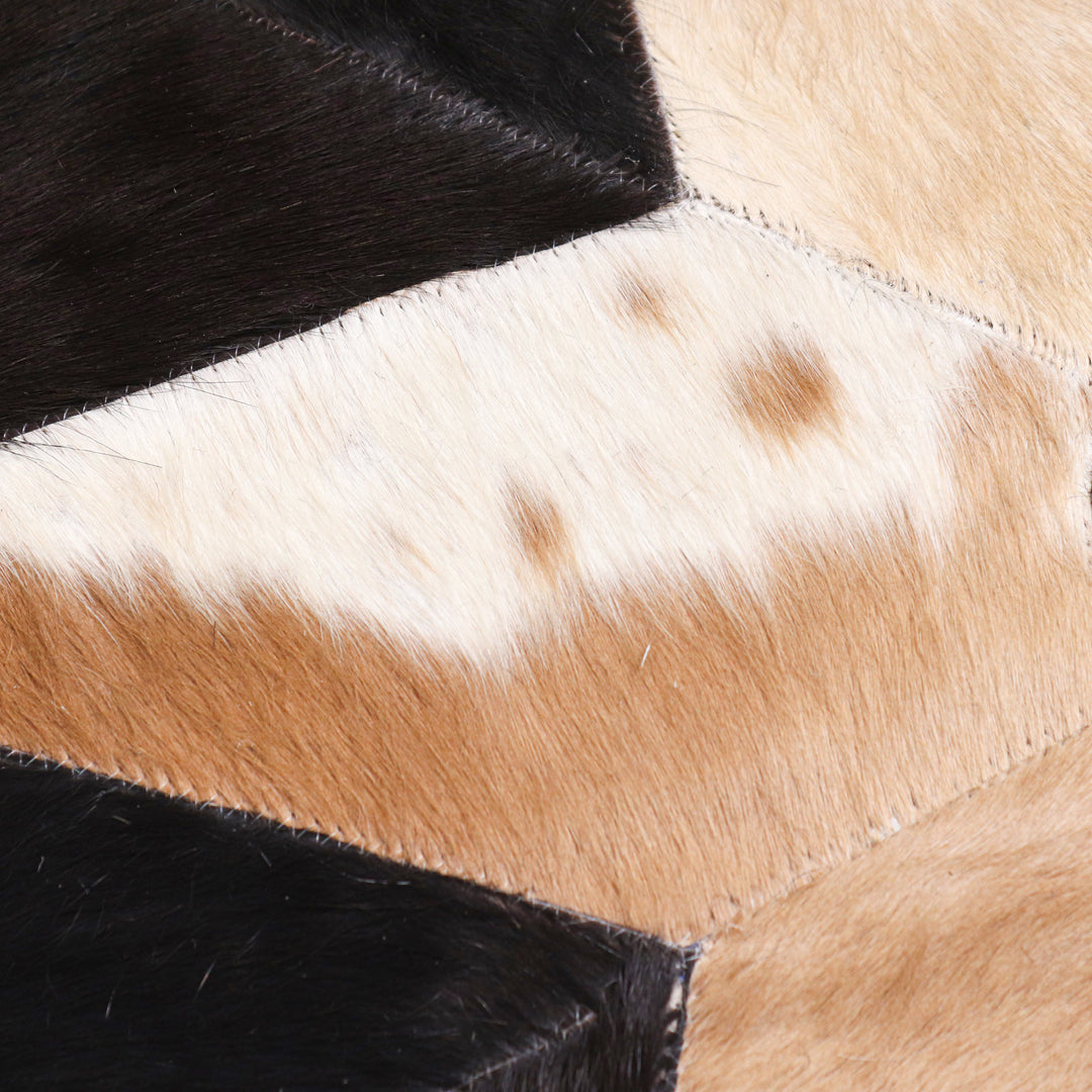 Patchwork Round Rug 2x2